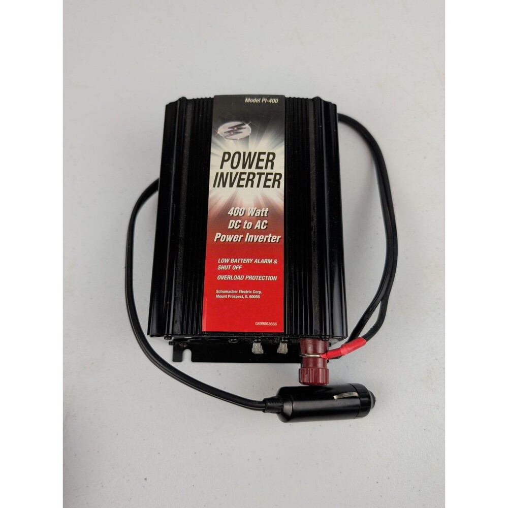 Schumacher 400 Watt Power Inverter, DC-AC, Item # PI-400 Converter